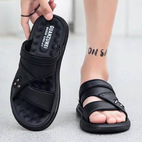 Summer Men Sandals Open Toe Flat Mens Casual Shoes Outdoor