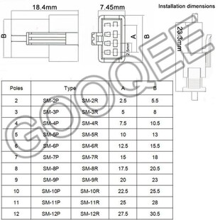 Housing Box JST Female SM2.54mm 560PCS Conn Male