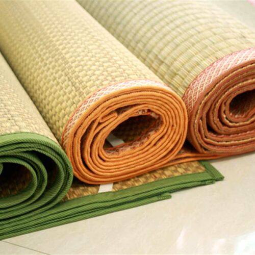 折叠草席1.2m1.5m1.8m手工席凉席蔺草单人席子学生宿舍兰草定做