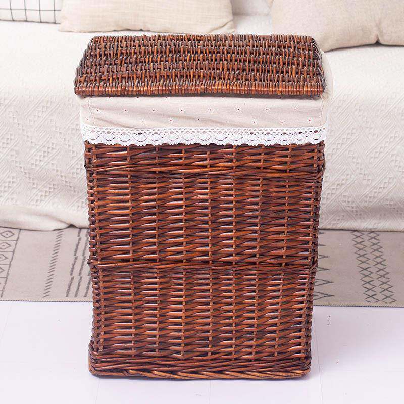 脏衣服编收纳高方带盖箱有盖大号布艺收筐纳卧室衣洗手间浴巾篮藤