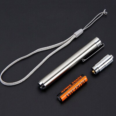 Mini LED Stainless Steel Mini Lamp 395/365 UV Flashlight Tor