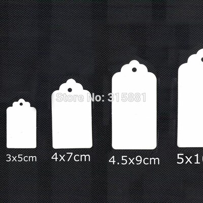 Kraft Gift Tags Scalloped Edge Wedding Party Paper Tag Price