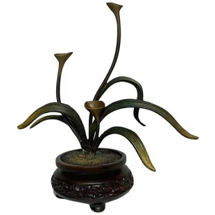 绽放底座摆件托架树脂摆放托盘艺术创意通用仿实木石头奇石底座