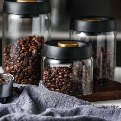 Coffee Beans Glass Airtight Container Store Beans In Style