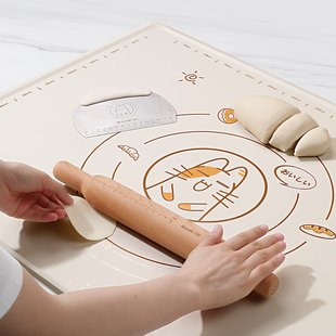 矽胶揉面垫加厚不粘面板家用切面条擀面垫烘焙面点防滑案板和面垫