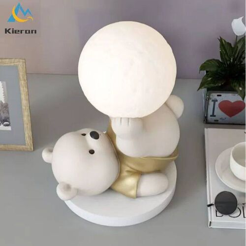 Nordic Modern Acrobatic Bear LED Floor Lamp Bedroom Study Di