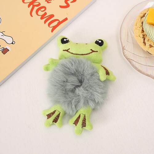 Cute Plush Bear Frog Hair Rope Fashion Women Hair Scrunchies