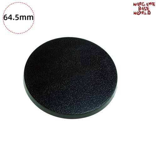Round 64.5mm Bases for Games Plastic Black Bases  Resin Figu