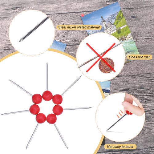 300Pcs Box Push Pin Portable Home Office School Notice Board