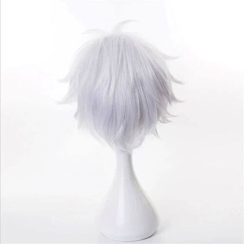 Jujutsu Kaisen Gojo Satoru Cosplay Wig Silver Short Fluffy