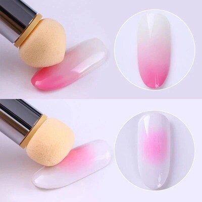 Double-ended Gradient Shading Pen Dotting Brush Head Sponge