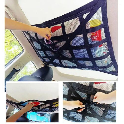 Car Roof Storage Bag Interior Cargo Net Breathable Mesh Bag