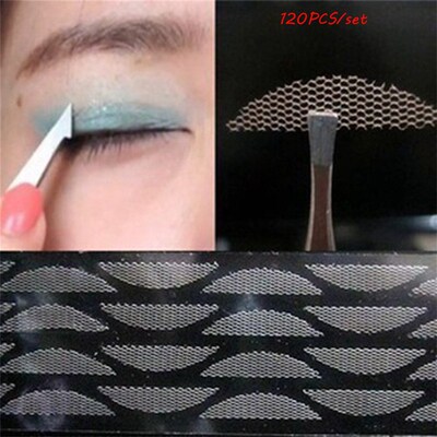120PCS Invisible Mesh Double Eyelid Tape Lace Eyelid Sticker