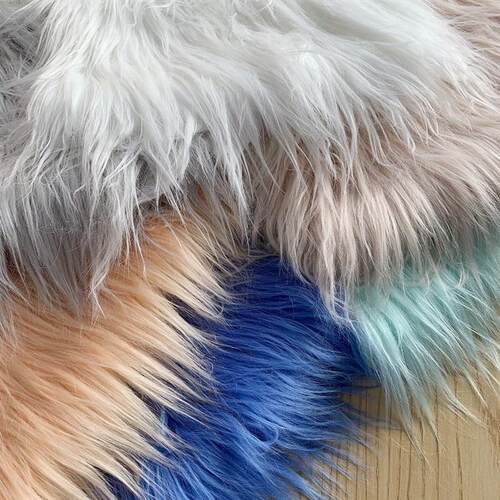 25x45cm 8cm Pile  Faux Fur Fabric For Patchwork Sewing Mater