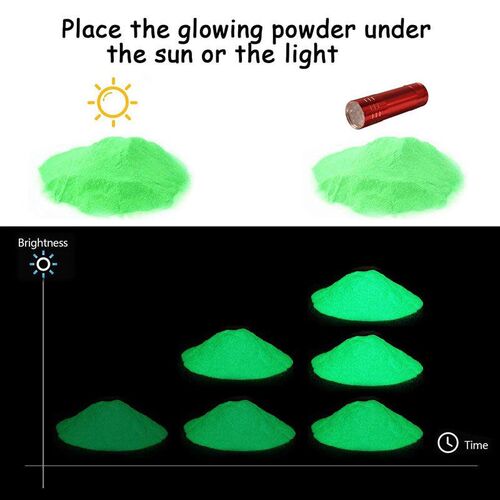 Glow in The Dark Powder 12 Colors Dye Luminous Pigment toys