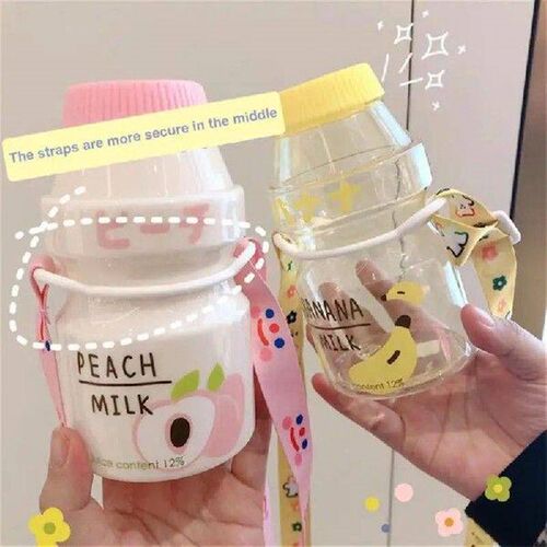 480ml Yogurt Plastic Water Bottle Tour Fruit Drinking