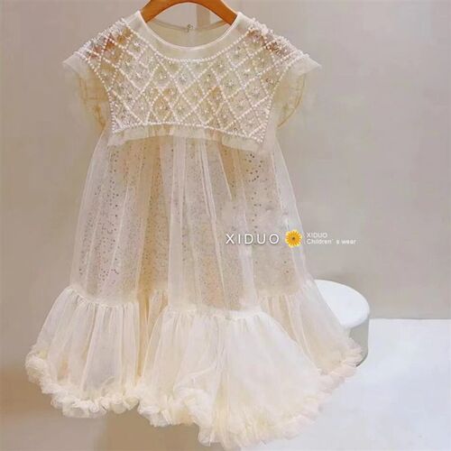 New 2023 Girls Prin cess Dress Casual Spring Summer Children