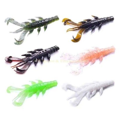 31BE 10Pcs Shrimp Lures Set 8.70cmCrawfishes Baits Shrimp