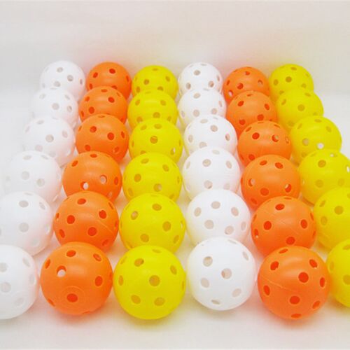 12 Pack multicolor Plastic Golf Training Balls Airflow Hollo