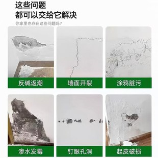 净味护墙宝三棵腻子粉树满批大白面层腻子膏底层找平石膏内墙粉刷