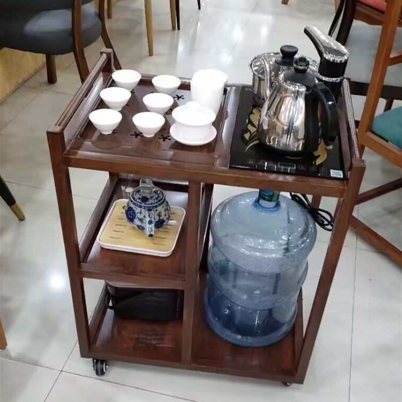 餐厅移动泡茶车桌边茶水柜酒楼不锈钢茶水车酒水车玫瑰金桌服务车,商业/办公家具,餐车/摆摊车/小吃车,淘宝优惠券,粉丝福利购,淘宝优惠卷