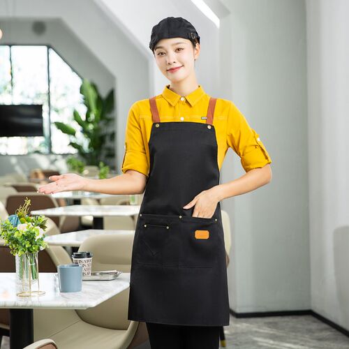 New Fashion Kitchen Aprons for Woman Men Chef Work Apron