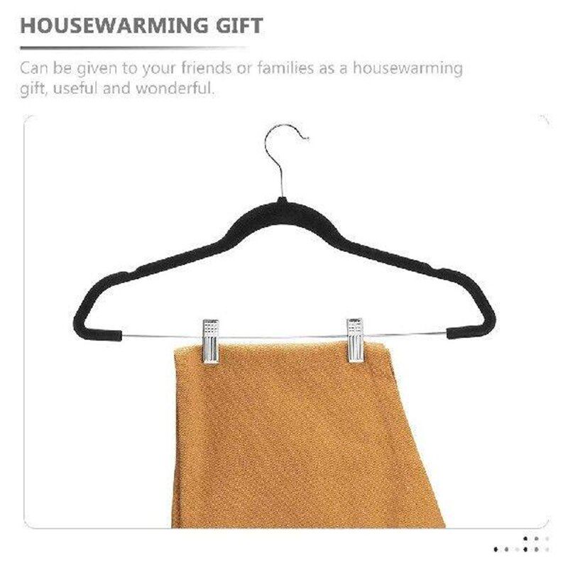 4 Pcs Fing Trouser Hanger Skirt Hangers Anti-skid Pants - 实物图