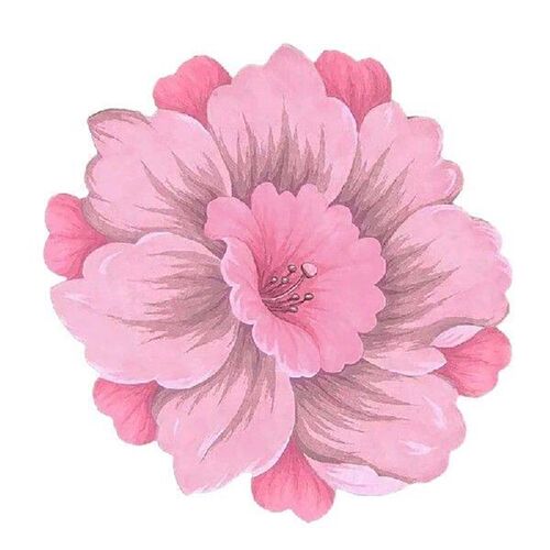 Decorative Flower Pattern Rug Plushes Carpet Bedroom Living