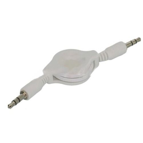 Car 3.5mm Plug Male to Aux Stereo Retractable Cable Cord Fo