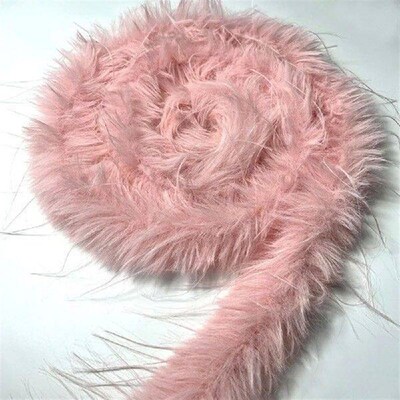 1 Meter DIY Apparel Sewing Fluffy Trim Fabric Winter Faux