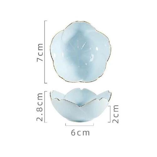 2 PCS Cherry Blossom Bowl Dip Dishes Floral Bowls and