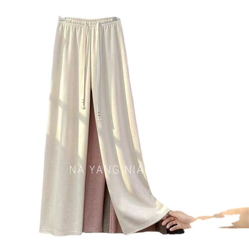 Glutinous Rice Cashmere Wide-leg Pants Womens 2025 Plus Vel