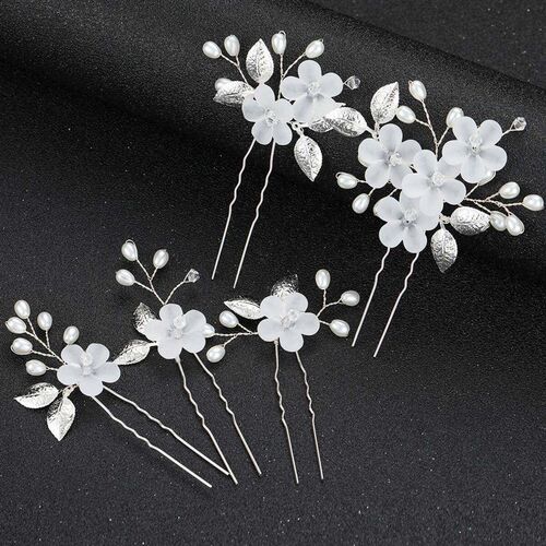 Handmade Floral Bridal Tiara Headband Women Prom Hair Crown
