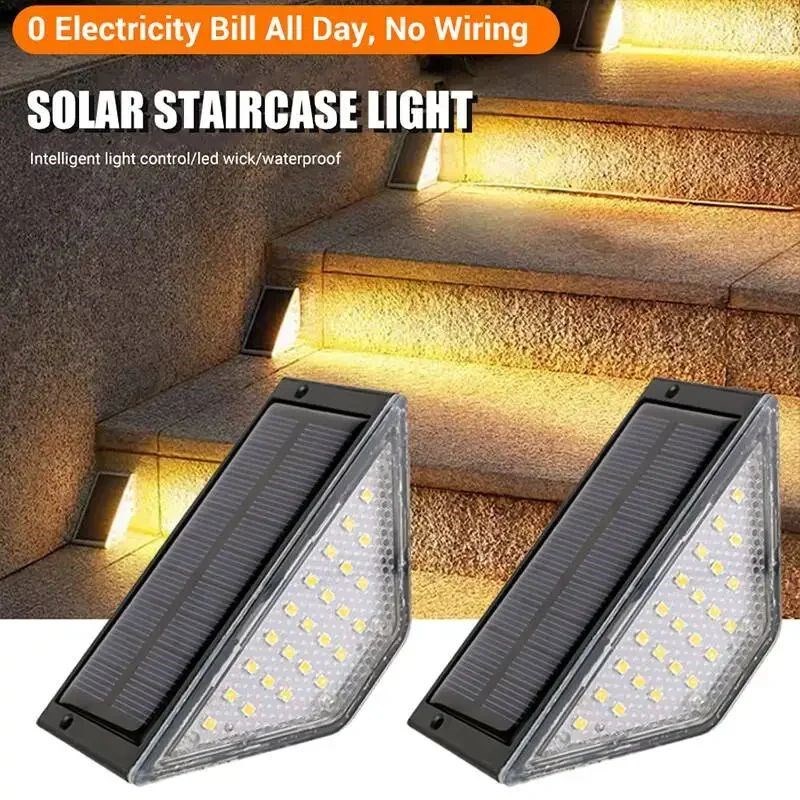 LED Step Lamp Stair Light Outdoor IP67 Waterproof Solar Ligh - 实物图