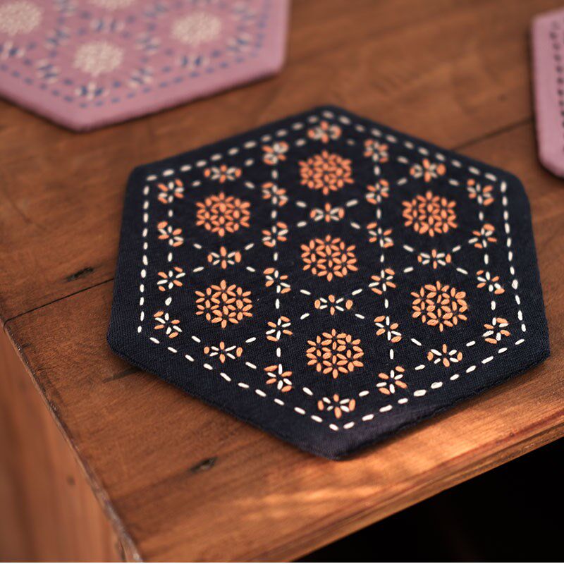 川谷纯手工刺子绣茶席茶垫桌垫隔热垫干泡家用茶席茶道零配,居家布艺,茶席,淘宝优惠券,粉丝福利购,淘宝优惠卷