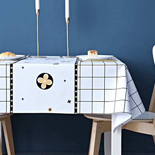 餐桌布 Tablecloth printed cotton linen table cloth rectangle