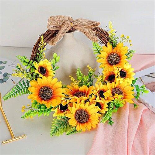 Sunflower Wreath Festival Sun Flower Door Decoration