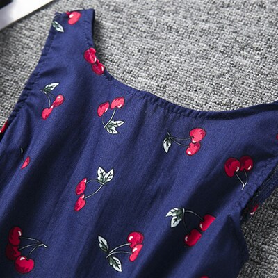 2021 Todder Baby Girl Summer Dress Cherry Printed Tutu Girls