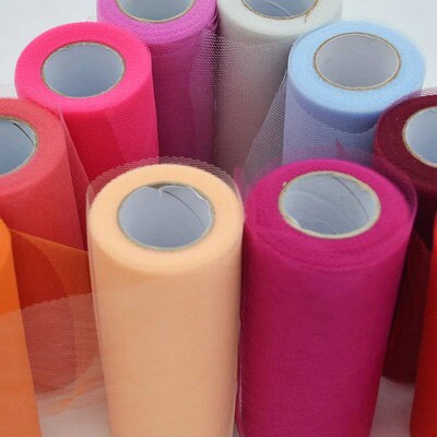 25Yard/Lot 6inch Tiue Tulle Roll Wedding Decoration Tutu Spo