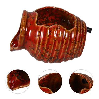 Ceramic Mini Jar Fountain Solar Powered Waterfall Vase Garde