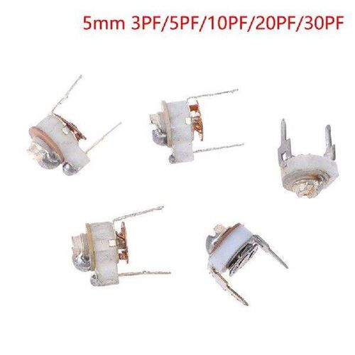 New 5PCS 5MM Ceramic Trimmer Capacit Adjustable Capacitor