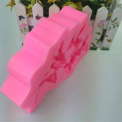 Sugarcraft Rose Flower Silicone Mold DIY 3D Fondant Mold Cup