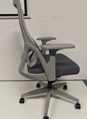 高靠背带枕头靠腰舒服网布转椅透气久坐不累椅子办公椅职员椅