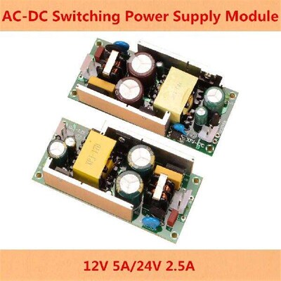 Switching Power Supply Module 12/24V 5A 2.5A Bare Circuit