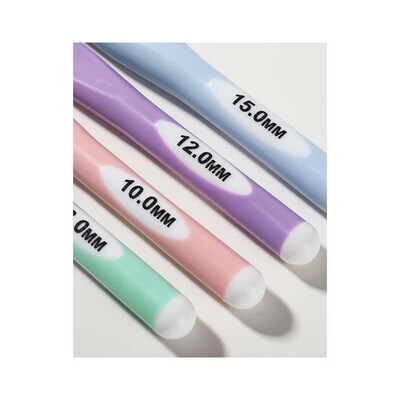 New  ABS Crochet Hooks Set Ergonomic Grip Soft TTPR Crochet