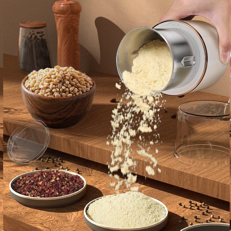 美规110V电动磨粉机小型家用干湿两用五谷调料咖啡粉碎药材研磨机,厨房电器,磨粉机/药材研磨机,淘宝优惠券,粉丝福利购,淘宝优惠卷