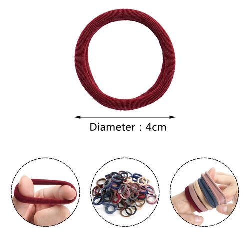 50PCS Soft Hair Ties, tail Scrunchies Head Bands for Women G