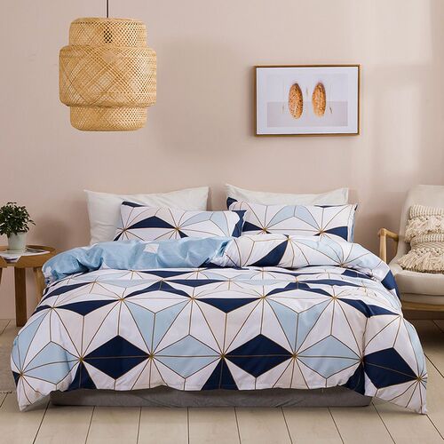 Old Table Bedding City Striped Square Geometric Figure Home