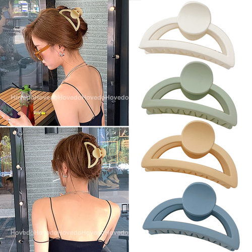 Summer Candy Color Claw Clip Women Girls Hair Clip Plastic H