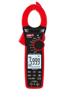 UNI-T优利德UT205E/UT206/7/8B交直流1000A钳真有效值钳形万用表